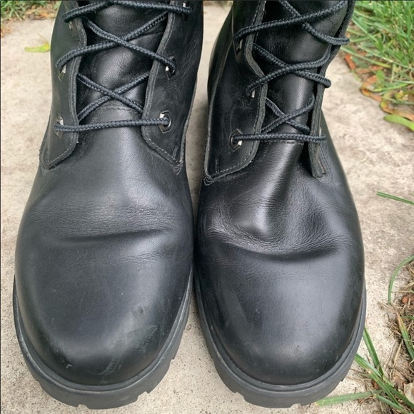 SOLD Vintage Timberland Tall Lace-Up Combat Boots - Picture 7 of 16